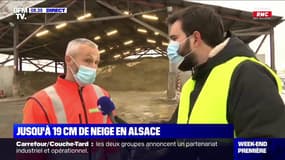Opération salage en Alsace, où jusqu'à 19 cm de neige sont tombés