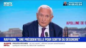 Jean-Pierre Raffarin estime que "la dissolution est inéluctable" mais plaide "pour trouver d'autres solutions"