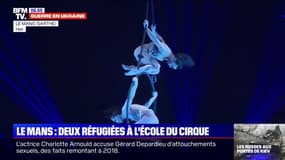 Deux artistes ukrainiennes réfugiées à l'école du cirque du Mans