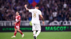 Corentin Tolisso lors de Lyon-Brest, 14 avril 2024