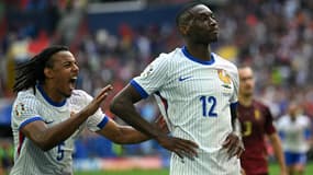 Randal Kolo Muani célèbre le but de la France contre la Belgique à l'Euro, le 1er juillet 2024