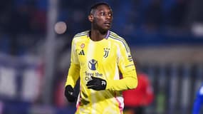 Randal Kolo Muani avec la Juventus le 8 février 2025.