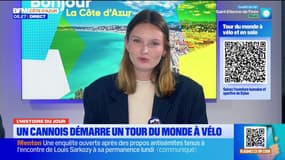 L'histoire du jour avec @ValentineBrvt : un cannois démarre un tour du monde à vélo