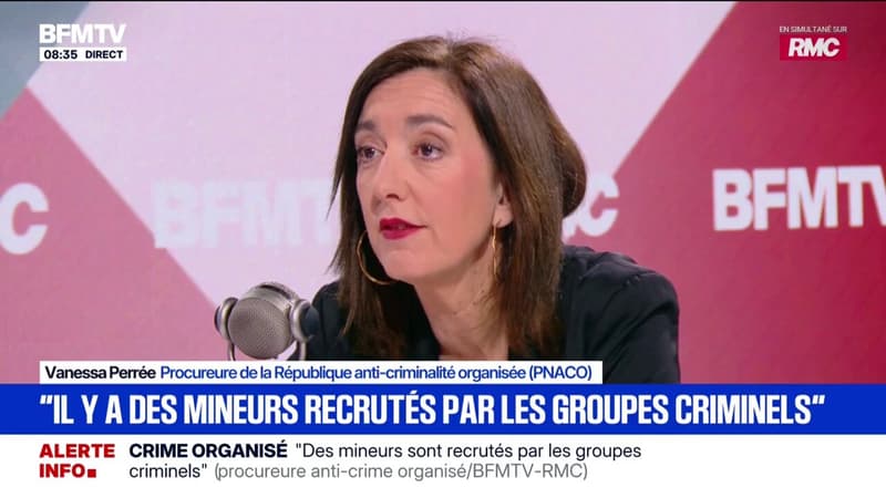 Mineurs recrutés par des groupes criminels: "Il y a de la prévention et de la répression à faire", estime Vanessa Perrée, procureure nationale anti-criminalité organisée