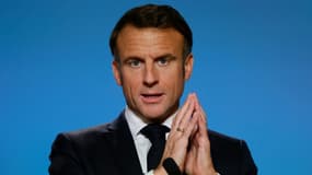 Le président français Emmanuel Macron, le 27 octobre 2023 à Bruxelles 