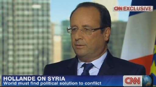 François Hollande a donné une première interview à une chaîne américaine, CNN, mardi.