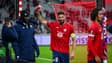 Olivier Giroud après la victoire de Lille face à Brann Bergen en Ligue Europa le 25 septembre 2025
