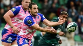 L'ouvreur argentin du Stade français Nicolas Sanchez sur le terrain de Pau en Top 14, le 30 octobre 2021