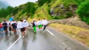 Écoulement sur la route du Tour de France