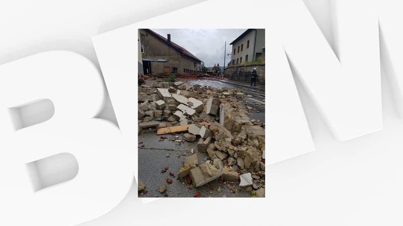 De violentes rafales ont été enregistrées dans le Doubs, provoquant des dégâts matériels, ce 24 juillet 2023.