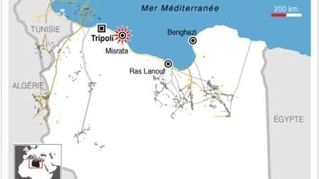 LA VILLE LIBYENNE DE MISRATA À NOUVEAU BOMBARDÉE