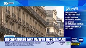 Le fondateur de Zara investit encore à Paris