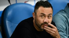 Roberto de Zerbi, entraîneur de l'OM, au Vélodrome le 27 octobre 2024