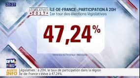 La participation s'élève à 47,24% des voix en Ile-de-France à 20h.