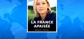Affiche du FN: "La France apaisée", un message envoyé aux électeurs encore effrayés