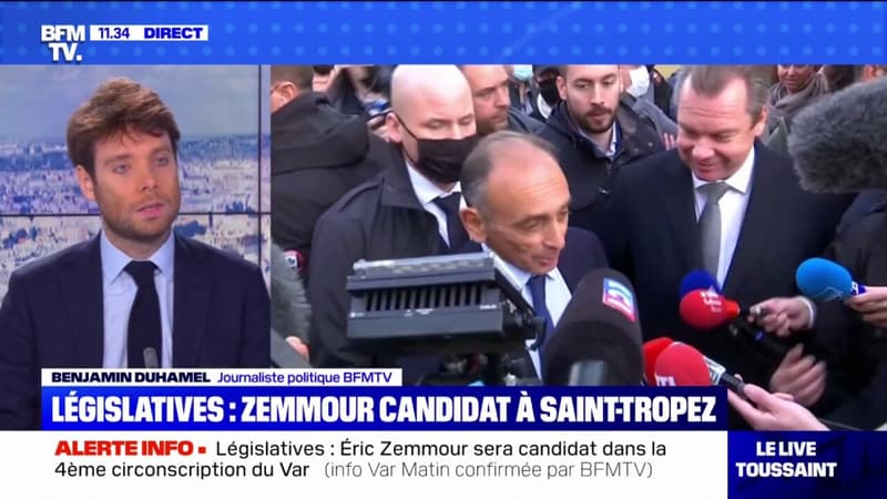 Législatives: Éric Zemmour sera candidat à Saint-Tropez, dans la 4ème circonscription du Var