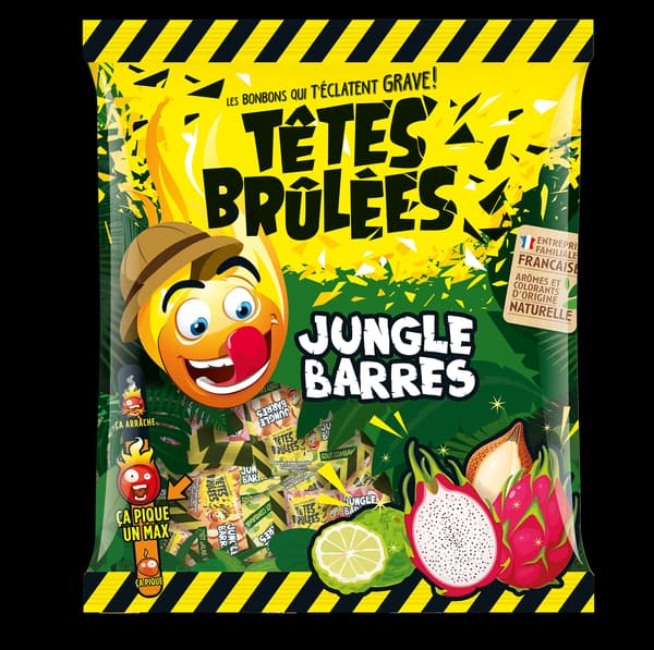 Des bonbons de la marque "Têtes brûlées".