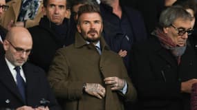 David Beckham au Parc des Princes pour le huitième de finale de Ligue des champions, 5 mars 2025