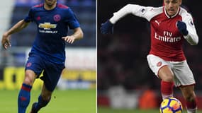 Henrikh Mkhitaryan et Alexis Sanchez