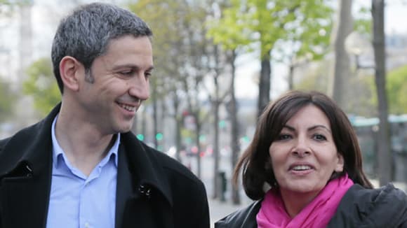 Anne Hidalgo et Christophe Najdovski, représentants du PS et d'EELV, ont trouvé un accord en vue du second tour.