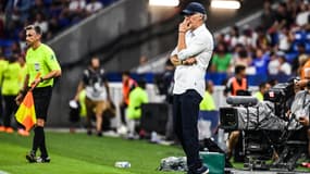 Laurent Blanc lors d'OL-PSG le 3 septembre 2023