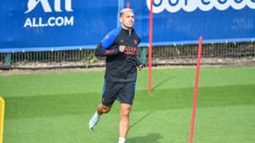 Leandro Paredes à l'entraînement du PSG le 30 août 2022