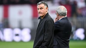 Christophe Galtier lors de Nice-PSG en avril 2023  