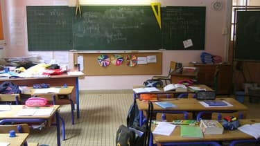 Une salle de classe d'école primaire. (Photo d'illustration)
