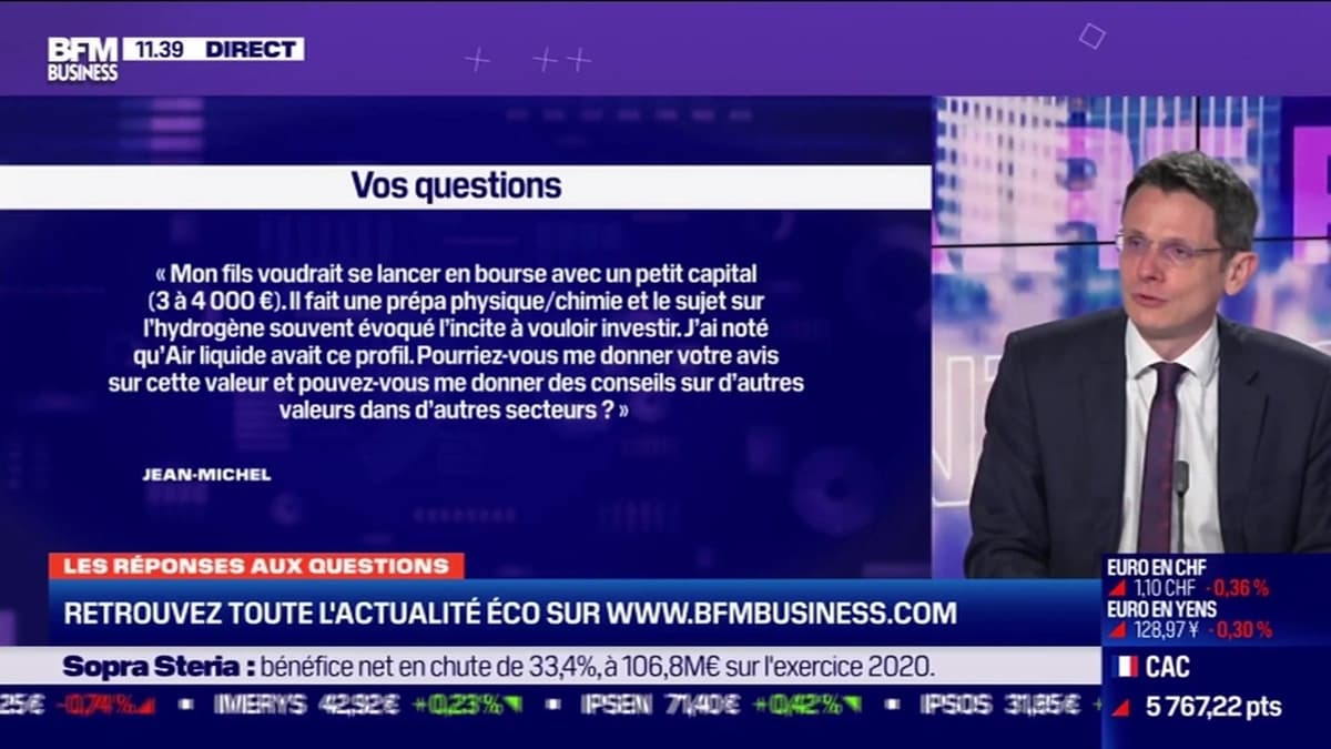 Les questions: Pourriez-vous me donner votre avis sur Air Liquide et  pouvez-vous me donner des conseils sur d'autres valeurs dans d'autres  secteurs ? - 26/02