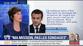 Emmanuel Macron ne souhaite pas donner "d'argent aux gens" pour être populaire