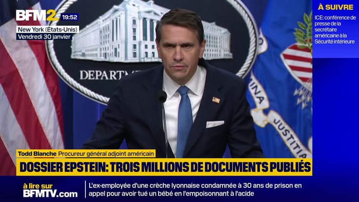 Affaire Epstein: le ministère américain de la Justice publie trois millions de documents