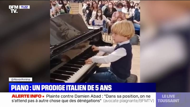 À seulement 5 ans, cet Italien est un véritable prodige du piano