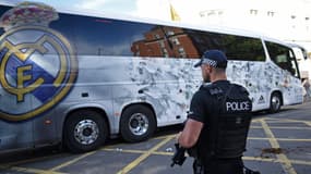 Illustration du bus du Real Madrid.