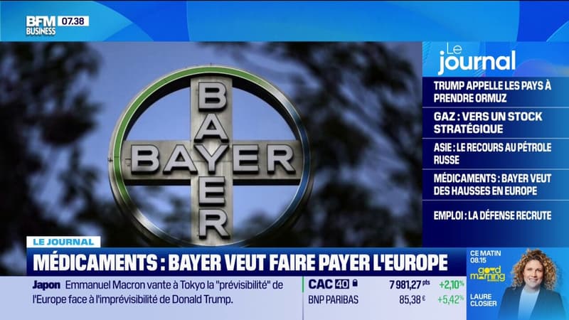 Médicaments : Bayer veut faire payer l'Europe
