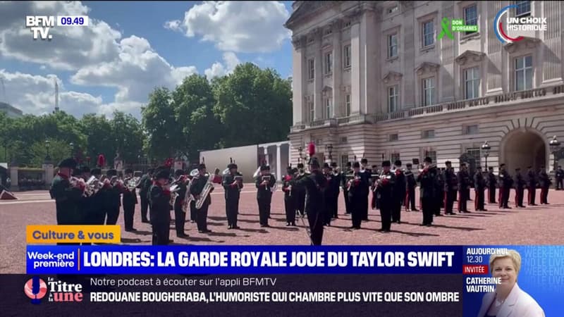 Regarder la vidéo Royaume-Uni: la garde royale reprend du Taylor Swift pour le début de ses concerts à Londres