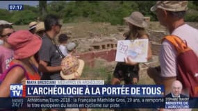 Sur les routes du site archéologique d'Olbia