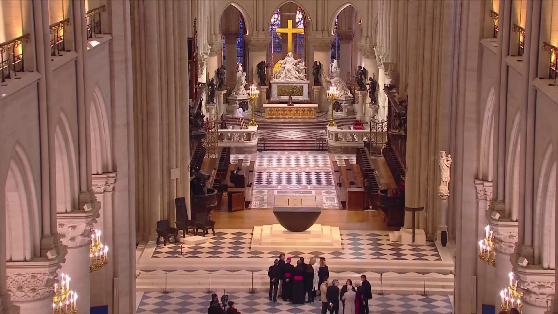 L'intérieur de Notre-Dame de Paris, le 29 novembre 2024. 