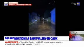 Des inondations à Saint-Valery-en-Caux