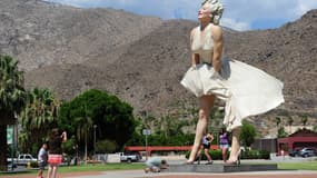 La statue de Marilyn Monroe à Palm Springs en Californie