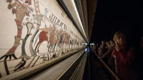 La tapisserie de Bayeux, le 13 septembre 2019, à Bayeux dans le Calvados