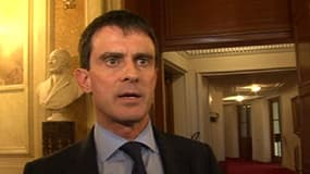 Le nouveau Premier ministre Manuel Valls, ce mercredi 9 avril au Sénat, à Paris.