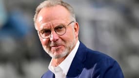 Le président du Bayern Munich, Karl-Heinz Rummenigge, avant la finale de la Coupe d'Allemagne 2020 contre le Bayer Leverkusen, à Berlin, le 4 juillet