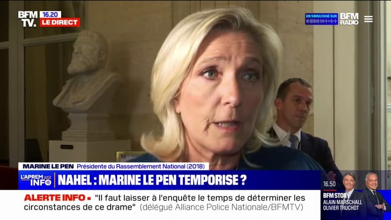 Marine Le Pen sur la mort de Nahel: 