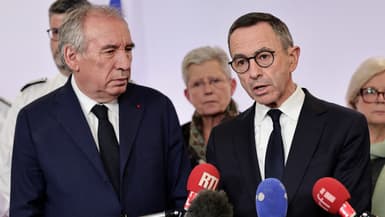 François Bayrou et Bruno Retailleau à Paris le 14 décembre 2024