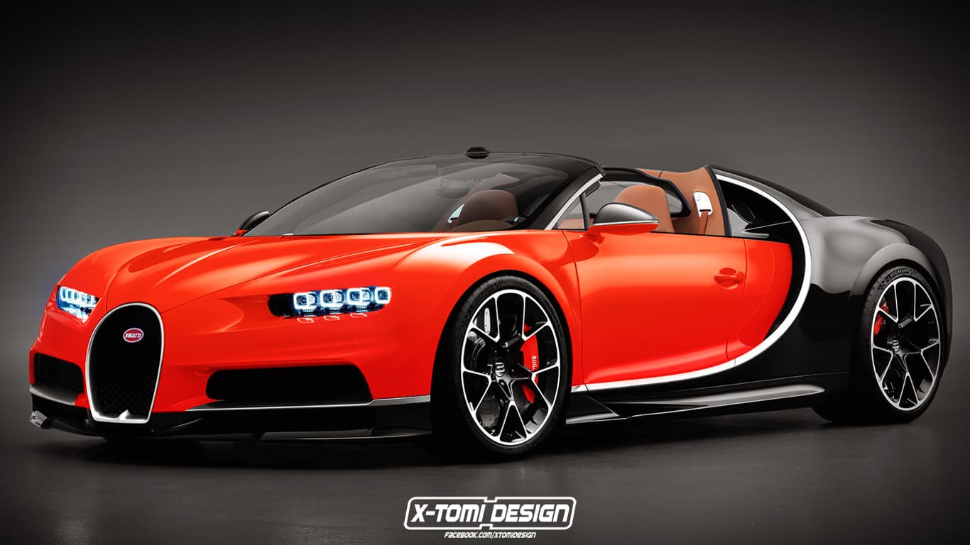Voilà qui mettrait à sac tout le travail d'aérodynamisme de la Chiron, mais d'un point de vue esthétique, cette vision se défend. 