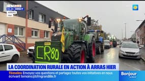Arras: les agriculteurs de la Coordination rurale étaient mobilisés hier