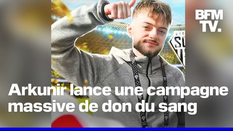 L'influenceur Arkunir lance une campagne massive de don du sang pour réaliser le record d'Europe