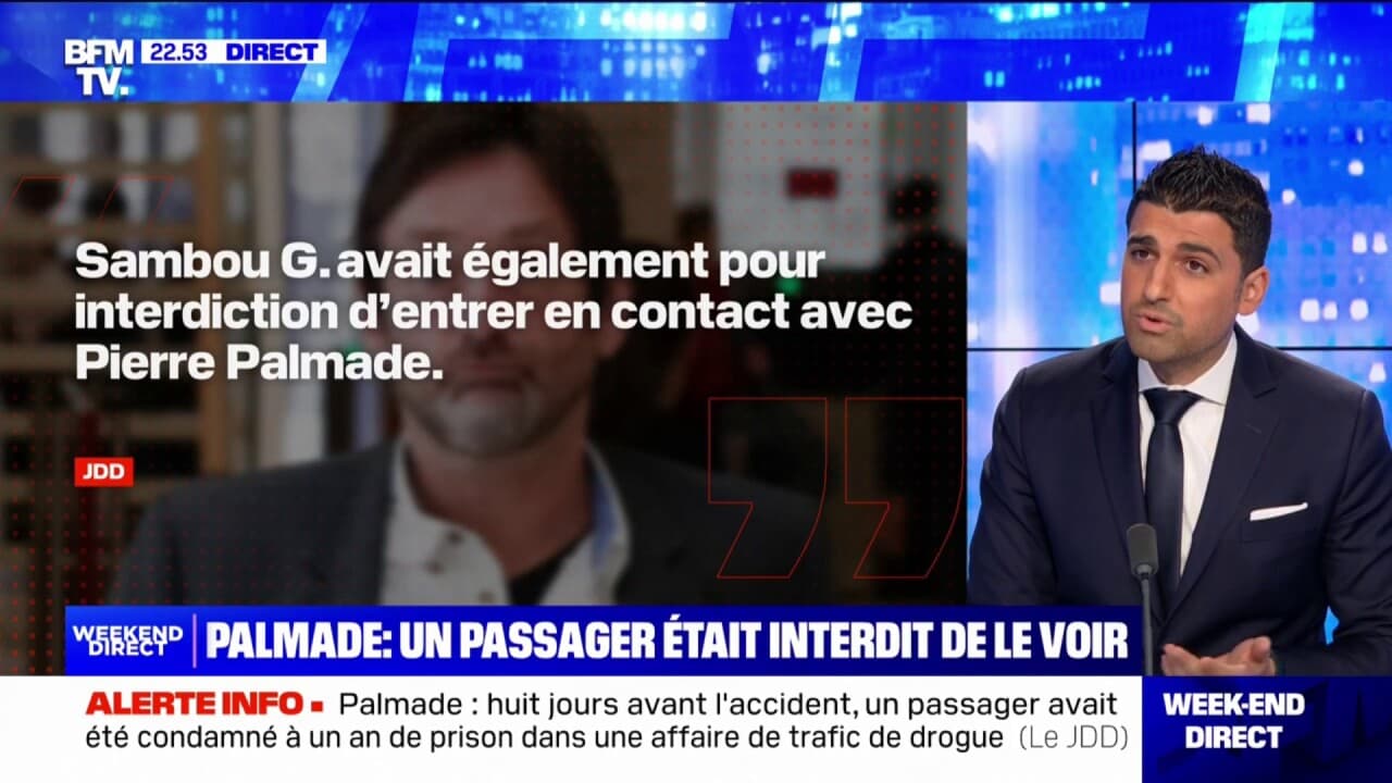 accident de pierre palmade sambou  passager du vehicule du comedien