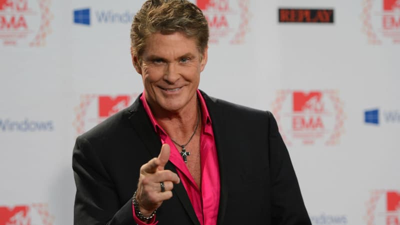 David Hasselhoff au MTV European Music Awards à Francfort en 2013