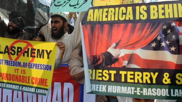 Des manifestations anti-américaines ont lieu dans les principales villes du Pakistan